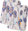 hyha Printed Couch Cushion Covers, Floral Sofa Covers Washable for 2 Cushion Couch, Stretch Pattern Outdoor Cushion Covers for Patio Furniture with Elastic Bottom(2 Packs, Vintage Flower)