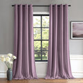 MIULEE Velvet Curtains Lavender Light Purple Elegant Grommet Thermal Insulated Soundproof Room Darkening Curtains/Drapes for Classical Living Room Bedroom Decor 52 x 84 Inch Set of 2