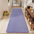 Amearea Modern Soft Hallway Runner Rug, 2x6 Purple Fluffy Bedroom Bedside Rugs, Washable Long Runner Rugs for Hallway, Non Slip Memory Foam Rug Carpet for Entrance Kitchen Living Room Decor