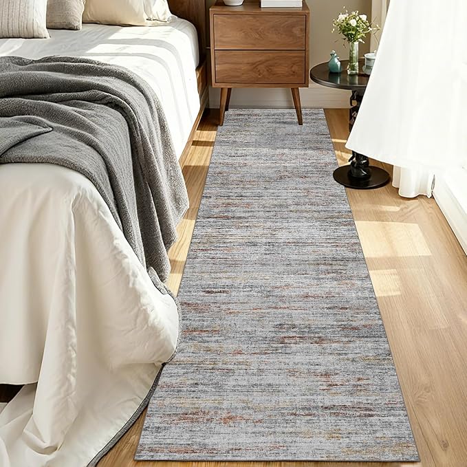 Hallway Runner Rug 3x6 - Washable Kitchen Rugs Non Slip，Stain Resistant Entryway Rug Runner Abstract Soft Runners for Hallways，Dining Living Room Bedroom