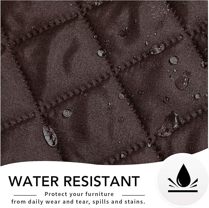 Easy-Going Oversized Recliner Cover Reversible Couch Cover Sofa Cover for Living Room Water Resistant Furniture Protector with Elastic Straps for Pets Dog (Oversized Recliner, Chocolate/Ivory)