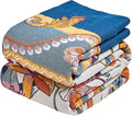 MSGKV Boho Throw Blanket 50"x60" Couch Floral 100% Cotton Blanket Spring Breathable Lightweight Blankets for Sofa All Seasons Home Decor Muslin