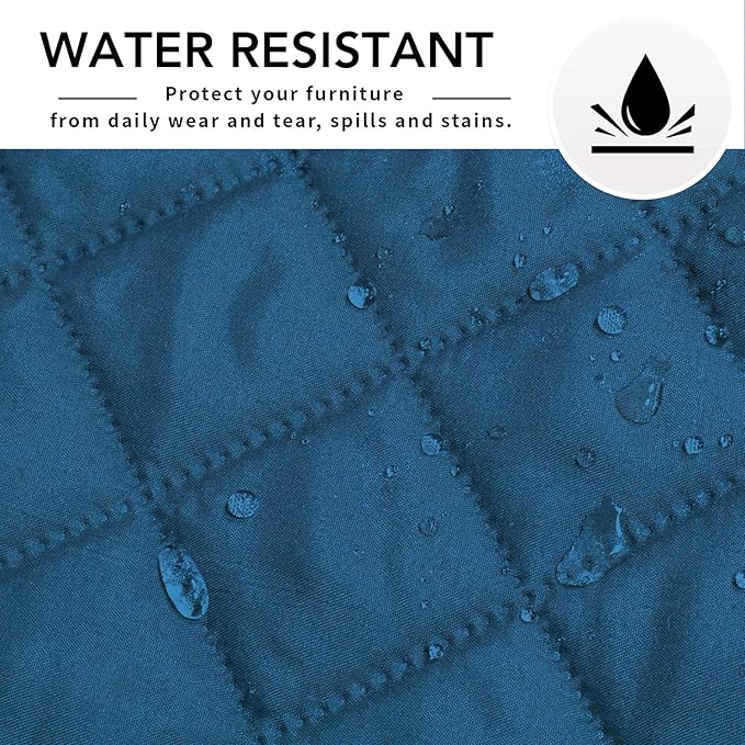 Easy-Going Sofa Slipcover L Shape Sofa Cover Sectional Couch Cover Furniture Protector Mat for Pets Dog Cat (X-Large,Peacock Blue/Peacock Blue)