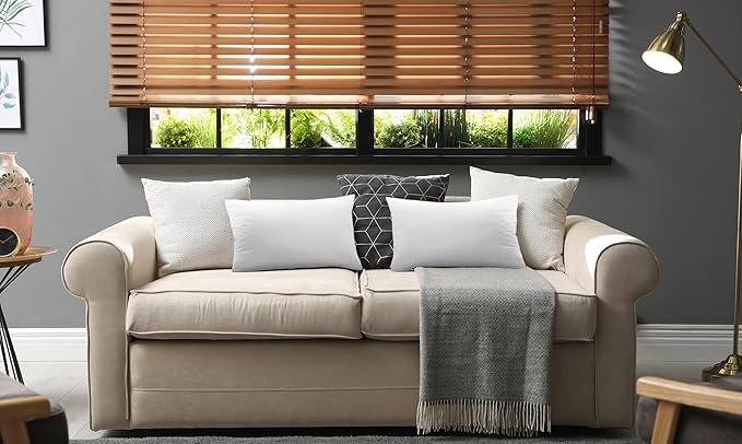Utopia Bedding 14x20 Pillow Inserts, Set of 2, White – Indoor Decorative Throw Pillows for Bed, Sofa & Couch – Soft, Supportive & Fluffy Cushion Inserts