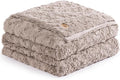 UGG Adalee Faux Fur Full/Queen Size Blanket, Warm Cozy Blanket, Extra Large Throw for Sofa, Washable Bedding for Full or Queen Size Bed, Cute Room Decor, 90" x 90", Oyster Brown