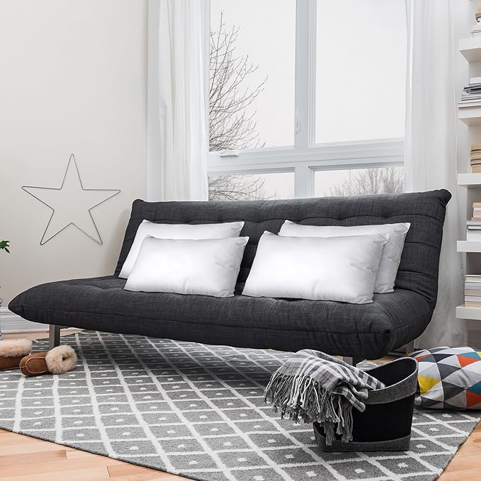 Utopia Bedding Throw Pillows (Set of 4, White) – 12 x 24 Inches Down Alternative Pillows for Bed, Sofa, and Couch - Fluffy Decorative Stuffer Pillow for Indoors & Outdoors