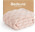 Bedsure GentleSoft Light Pink Twin XL Blanket for Bed - Super Soft Cozy Fleece Blankets for Kids, Cute Throws Dorm Room Essentials for Girls Teens Back to School, 66x90 Inches