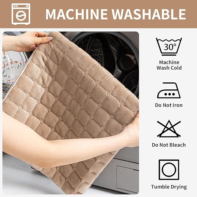 Velvet Couch Covers for Dogs, Dog Sectional Couch Covers, Pet Couchs Cover for 3-4 Seater, Couchs Protector for Dogs, Sectional Sofa Cover for Pet Washable(1PC,Khaki,27.6"×82.7")