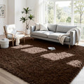 4x6 Area Rugs for Living Room Rug: Soft Fluffy Shag Brown Rugs for Bedroom, Non-Slip Large Fuzzy Plush Rug Indoor Floor Carpet for Nursery Kids Boys Girls Room, Dorms, Playroom, Modern Home Decor