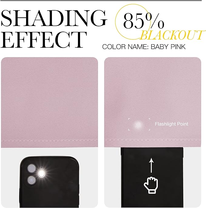NICETOWN Room Darkening Drapes for Nursery - Light Blocking Curtain Panels for Bedroom Girl Room, Soft Fabric Window Treatment (Lavender Pink, 42 inches Width by 95 inches Length, 1 Pair)