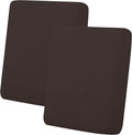 Easy-Going Stretch Individual Loveseat Couch Cushion Cover Sofa Cushion Furniture Protector Sofa slipcover Soft Flexibility with Elastic Bottom (2-Piece Loveseat Cushion Cover, Chocolate)