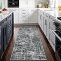 6"x8' Runner Rug for Hallways Kitchen 2' Washable Non Slip – 8ft, Black