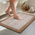 36x24 Large Bathroom Rugs Washable Non Slip, Coffee Bath Mat for Bathroom Floor Tub, Soft Absorbent Quick Dry Mats for Shower, Bathtub,Home Decor
