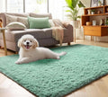ONASAR Sage Green Area Rugs for Bedroom Living Room, 4x6 Fluffy Cute Indoor Bedside Floor Rug, Ultra Soft Plush Fuzzy Shaggy Carpets for Nursery Kids Girls Boys Teen Dorm Playroom Home Decor