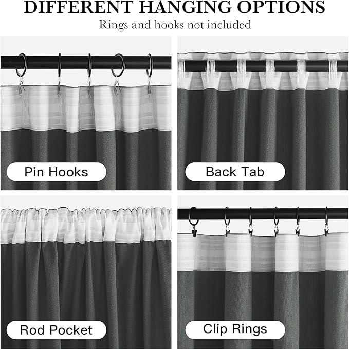 RYB HOME Auqa Velvet Curtains 84 inches Long, Room Darkening, Floor-Length, Stylish Velvet Drapes with Hook Belt for Coastal Nursery Living Room Office, 52" W x L84 L