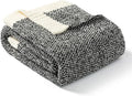 Snuggle Sac Heather Black Throw Blanket for Couch 50x70 inches, Super Soft Warm Blankets Cozy Knit Fuzzy Plush Lightweight Oversized Throws for Sofa, Bed, Camping, Picnic, Black, 50" x 70"