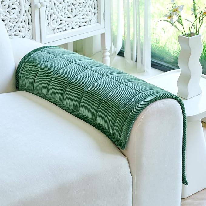 Couch Covers for Dogs Washable, Non Slip Couch Covers for Loveseat Sofa Pet Friendly, Soft Fuzzy Sofa Covers for Pet, Dog Couch Cover Furniture Protector(1PC,Green,27.6"x27.6")