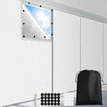 FADOTY Cuttable Blackout Shades Fabric Sheet, Blackout Curtains for Bedroom, Portable 100% Black Out Window Cover Film, No Drill Window Blinds, Sun Heat Light Blocker for Travel Media Dorm, 57'' W