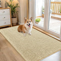 OLANLY Dog Door Mat for Muddy Paws 54x32, Absorbs Moisture and Dirt, Absorbent Non-Slip Washable Doormat, Quick Dry Chenille Mud Mat for Dogs, Entry Indoor Entryway Carpet for Inside Floor, Sand