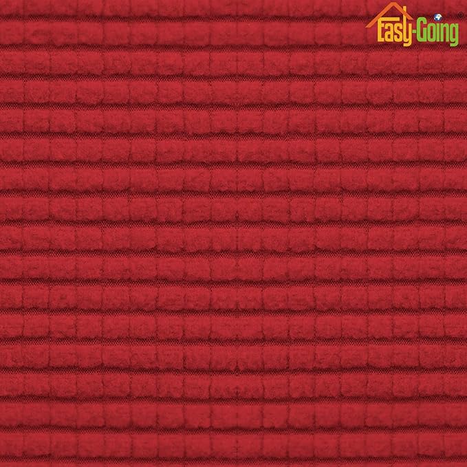 Easy-Going Stretch Loveseat Cushion Cover Sofa Cushion Furniture Protector Sofa Seat Sofa Slipcover Sofa Cover Soft Flexibility with Elastic Bottom(Loveseat Cushion, Christmas Red)