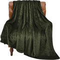 BEDELITE Fleece Blanket Olive Green Throw Blankets for Couch & Bed, Luxury Plush Cozy Fuzzy Blanket 50x60 inches, Super Soft Warm Lightweight Throw Blanket for Travel Camping