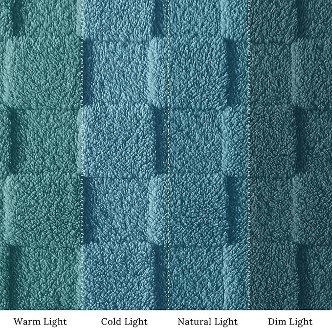 Exclusivo Mezcla Twin Size Flannel Fleece Blanket, Super Soft and Warm Lightweight Checkered Pattern Blanket for All Seasons, 60x80 Inches, Slate Blue