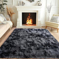 Pionblank Super Fluffy Area Rug for Living Room 5x7 Feet, Modern Indoor Shaggy Carpet, Soft Plush Non Slip Rugs for Bedroom Kids Room Cloakroom Home Decor, Dark Grey