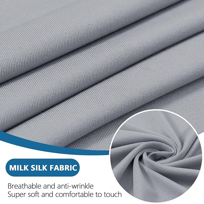 hyha Milk Silk Couch Cushion Covers, Soft Magic Sofa Covers Washable for Cushion Couch, Stretch Sectional Outdoor Cushion Covers for Patio Furniture with Elastic Bottom(Small, Grey)