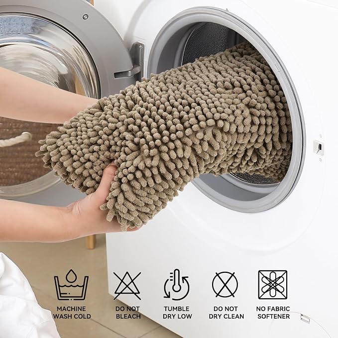 Bcoimo 36"×24" Absorbent Bath Mat, Non-Slip - Image 6