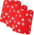 hyha Printed Couch Cushion Covers, Floral Sofa Covers Washable for 3 Cushion Couch, Stretch Pattern Outdoor Cushion Covers for Patio Furniture with Elastic Bottom(3 Packs, Snowflake Bell)