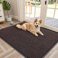 OLANLY Front Door Mat Indoor Outdoor Entrance, Waterproof Heavy Duty Doormat, Fade Resistant, Low Profile, Easy Clean Patio Porch Welcome Floor Mats for Entry, 47x34, Tan