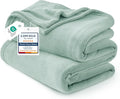 Bedsure GentleSoft Fleece Blanket Twin Size Sage Green - 300GSM Lightweight Plush Fuzzy Cozy Soft Warm Blanket for Bed, Sofa, Couch, Travel, Camping, 60x80 inches
