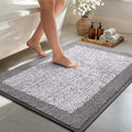 48x32 Large Bathroom Rugs Washable Non Slip, Light Grey Bath Mat for Bathroom Floor Tub, Soft Absorbent Quick Dry Mats for Shower, Bathtub,Home Decor