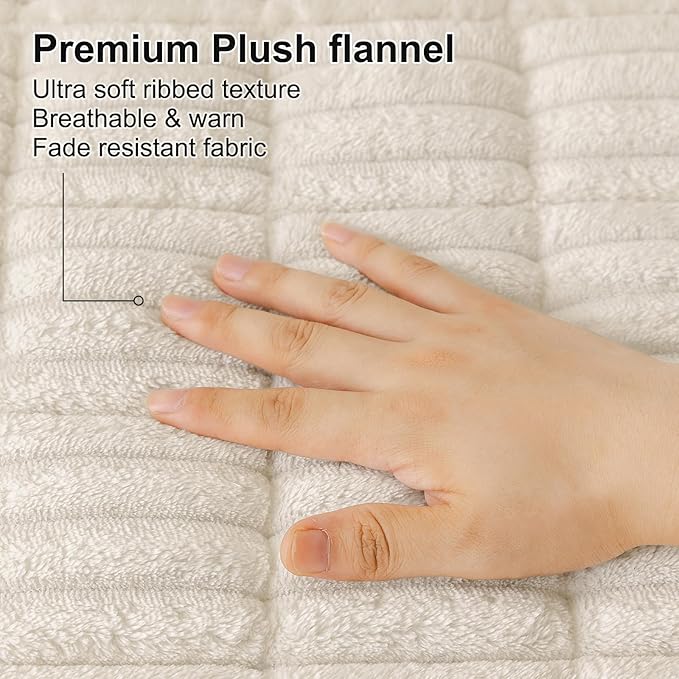 Smiry Couch Cover for Dogs Washable, Non Slip Fuzzy Pet Couch Covers for 3 Cushion Sofa Pet Friendly, Thick Soft Sofa Slipcovers Cushion Protector (White, 27.6" x 70.9")