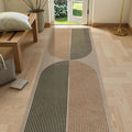 Lahome Enfys Modern Rainbow Easy Jute Rug, 2x8 Hallway Runner Washable Rugs for Entryway Farmhouse Kitchen Rug, Non Slip Indoor Outdoor Carpet Contemporary Throw Door Mat for Bedroom Porch