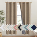 NICETOWN Burlap Vintage Open Linen Weave Flax Thermal Curtains, 100% Blackout Curtains 72" Long for Dining Room, Soundproof Window Treatment Drapes for Gym Room, 42" Wide Per Panel, Set of 2