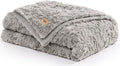 UGG Adalee Faux Fur Twin Blanket, Fluffy Blanket for Bed, Cozy Oversized Throw for Couch, Washable Twin XL Bedding, Luxury Home Decor, 66" x 90", Seal Grey
