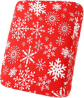 hyha Printed Couch Cushion Covers, Floral Sofa Covers Washable for Cushion Couch, Stretch Pattern Outdoor Cushion Covers for Patio Furniture with Elastic Bottom(Small, Christmas Snowflakes)