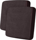 Leather Look Couch Cushion Covers Sofa Seat Slipcovers Sets Couches Furniture Protector for Sectional Armchair Loveseat Pets Kids Stretch Spandex Fabric (2 Cushion Loveseat, Chocolate)