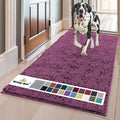 Muddy Mat® | Super Absorbent Door Mat Indoor, Microfiber Quick Dry Chenille Entryway Rug, Non-Slip Front Door Mat, Indoor Mats for Entryway, Machine Washable Pet Rug, Dark Purple 36"x60"