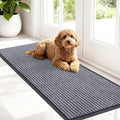 OLANLY Front Door Mat Indoor Outdoor Entrance, Waterproof Heavy Duty Doormat, Fade Resistant, Low Profile, Easy Clean Patio Porch Welcome Floor Mats for Entry, 47x17, Light Gray