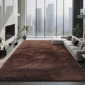 10X14 Large Area Rugs for Living Room Bedroom,Big Shag Rug for Bedroom Dorm,Soft Fluffy Indoor Carpet Nursery Rugs for Kids Girls Room Home Decor,Brown
