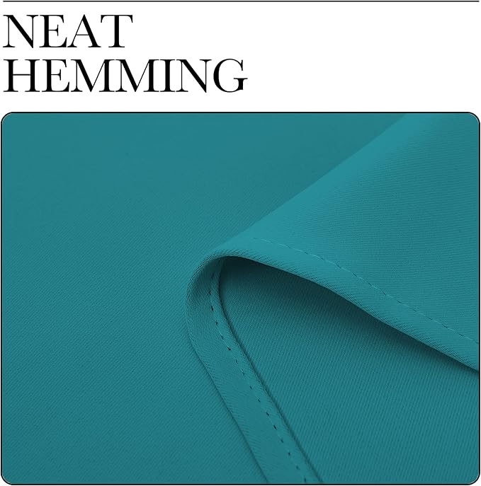 NICETOWN Room Darkening Curtains 45 inch Length 2 Panels, Thermal Insulated Grommet Blackout Curtains for Modern Casual Elegant Bedroom Kids Room Theme Decoration (Peacock Teal, 2 Pieces, W29)