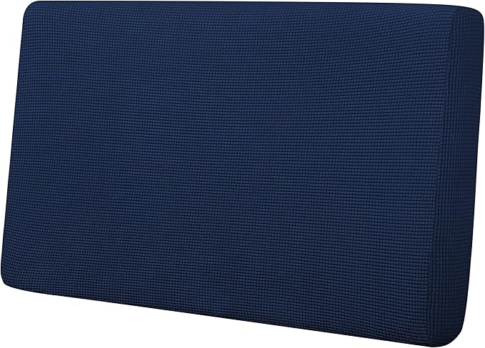 Easy-Going Stretch Loveseat Cushion Cover Sofa Cushion Furniture Protector Sofa Seat Sofa Slipcover Sofa Cover Soft Flexibility with Elastic Bottom(Loveseat Cushion, Navy)