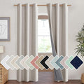 NICETOWN Brich Vintage Open Linen Weave Flax Thermal Curtains, 100% Blackout Curtains 90" Long for Dining Room, Soundproof Window Treatment Drapes for Hall Room, 42" Wide Per Panel, Set of 2