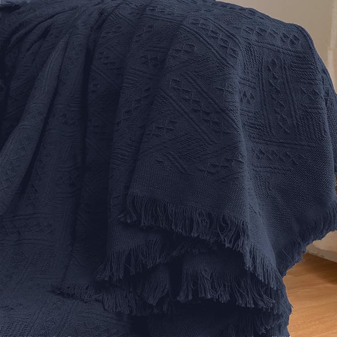 HOMERILLA Sectional Couch Covers for Sectional Sofa L Shaped Sofa Cover Blanket 2 Pieces L Shape Furniture Protector for Pets Dogs(Midnight Blue, XXX-Large)