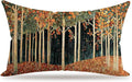 Rustic William Morris Inspired Autumn Forest Decor Pillow Covers 18x18 Double-Sided, Fall Home Room Decor,Vintage Botanical Nature Decorative Throw Pillow Covers for Home Bedroom Living Room