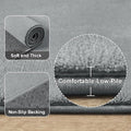 Modern Soft Hallway Runner Rug – Grey, 3x8Feet