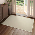 YDKGL 2x3 ft Indoor Door Mat Entryway Rug Non Slip Boho Woven Washable Small Area Rugs Runner, Front Entry Rug Entrance Doormat for Hall Porch Bathroom Kitchen Bedroom, Easy Clean, Beige 24"x36"