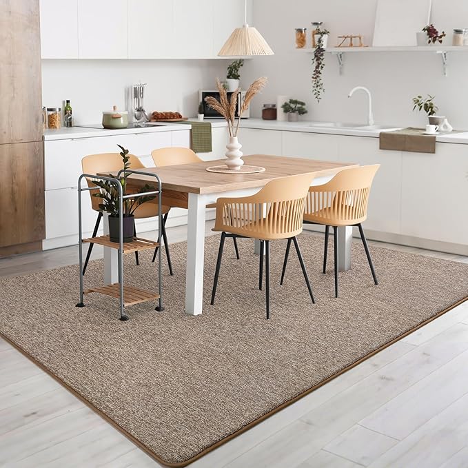 AROGAN Washable 3x10 Runner Rug for Hallway, Long Runner Rugs wtih Soft Memory Foam for Bedroom, Non Slip Backing Carpet Runners for Hallways, Kitchen, Bathroom, Entryway Home Decor, Matte Brown